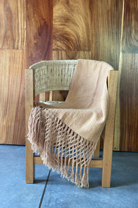 Oaxaca Handwoven Rebozo - Clay