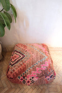 XL Vintage Moroccan Floor Pouf