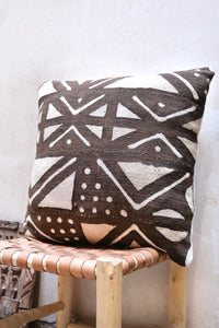 Vintage Mud Cloth Cushion - 18" x 18"