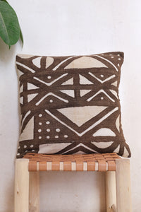 Vintage Mud Cloth Cushion - 18" x 18"