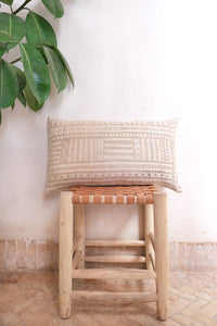 Vintage Mud Cloth Lumbar Cushion - 14" x 24"